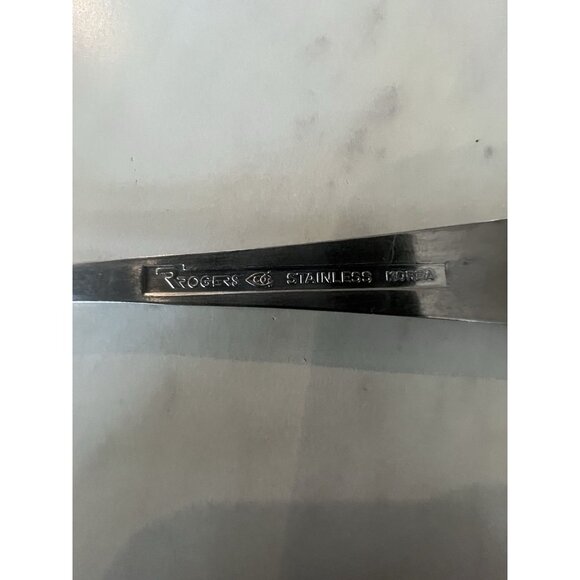 80 Piece Rogers Stainless Steel Jefferson Manor Flatware Korea Vintage - Picture 8 of 8